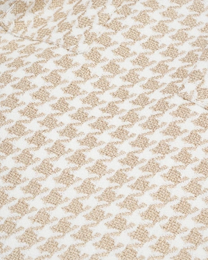 კრემისფერ-ოქროსფერი სწორი ტვიდის ქვედაბოლო | ქვედაბოლოები - 6