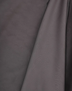 Zvonasta siva satenska suknja sa crnim tilom | NOVO - 3