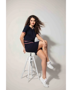 Jersey skirt with a contrast band | Skirts and Shorts | Dikastore.ro - 3 Jersey skirt with a contrast band | Skirts and Shorts - 3