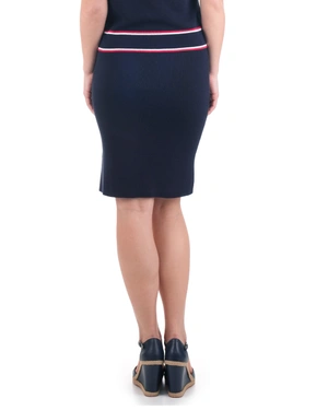 Jersey skirt with a contrast band | Skirts and Shorts | Dikastore.ro - 5 Jersey skirt with a contrast band | Skirts and Shorts - 5