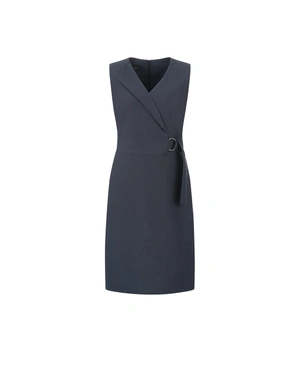 Rochie business de canepa albastru inchis de vara | COLECTIE DE VARĂ | Dikastore.ro Rochie business de canepa albastru inchis de vara | COLECTIE DE VARĂ