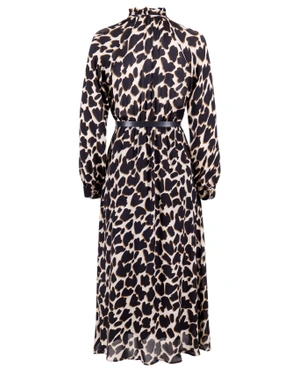 Дълга рокля от район леопардов принт | Рокли и Гащеризони - 1