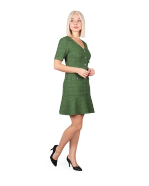 Cotton tweed dress |  - 2