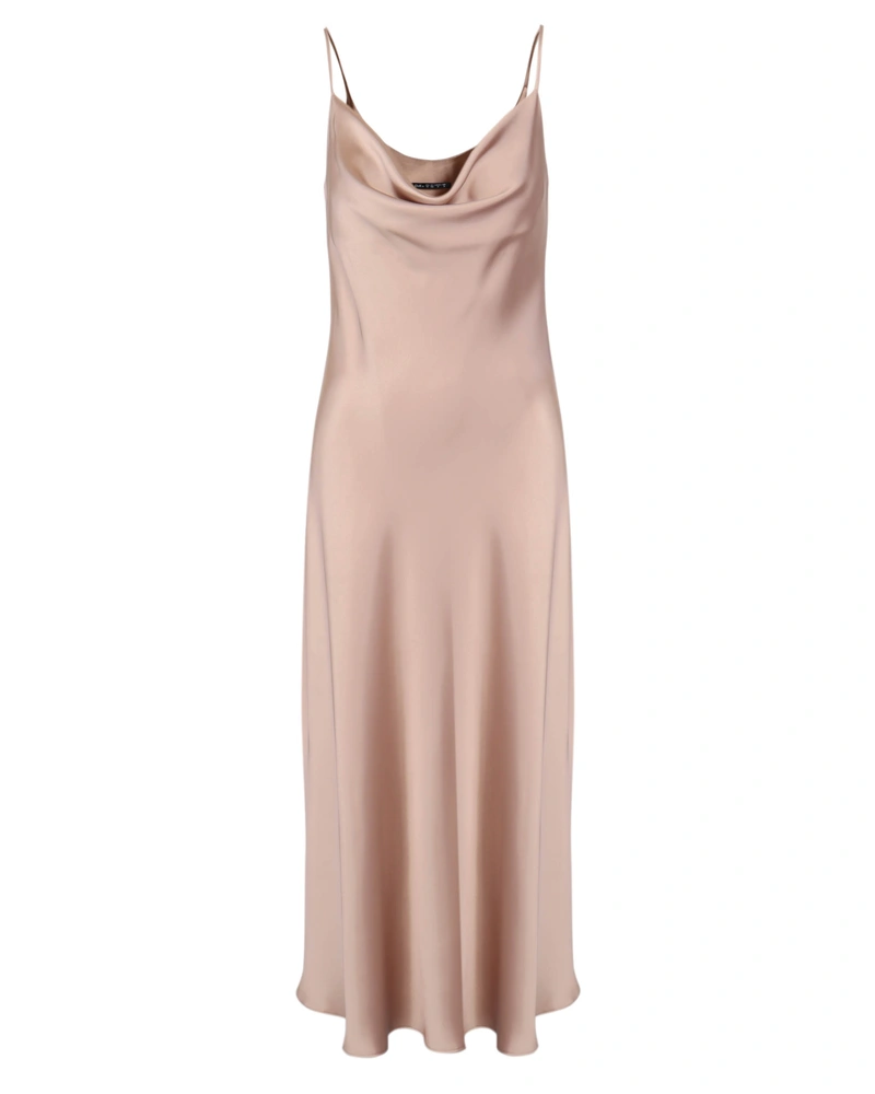 Satin dress with straps | 