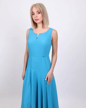 Вталена дълга рокля, с разкрояване | Всички продукти | Dika.bg - 1 Вталена дълга рокля, с разкрояване | Всички продукти - 1