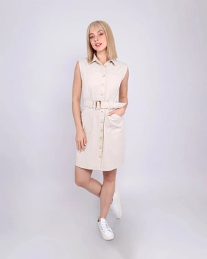 Cotton shirt-dress | Dresses - 1