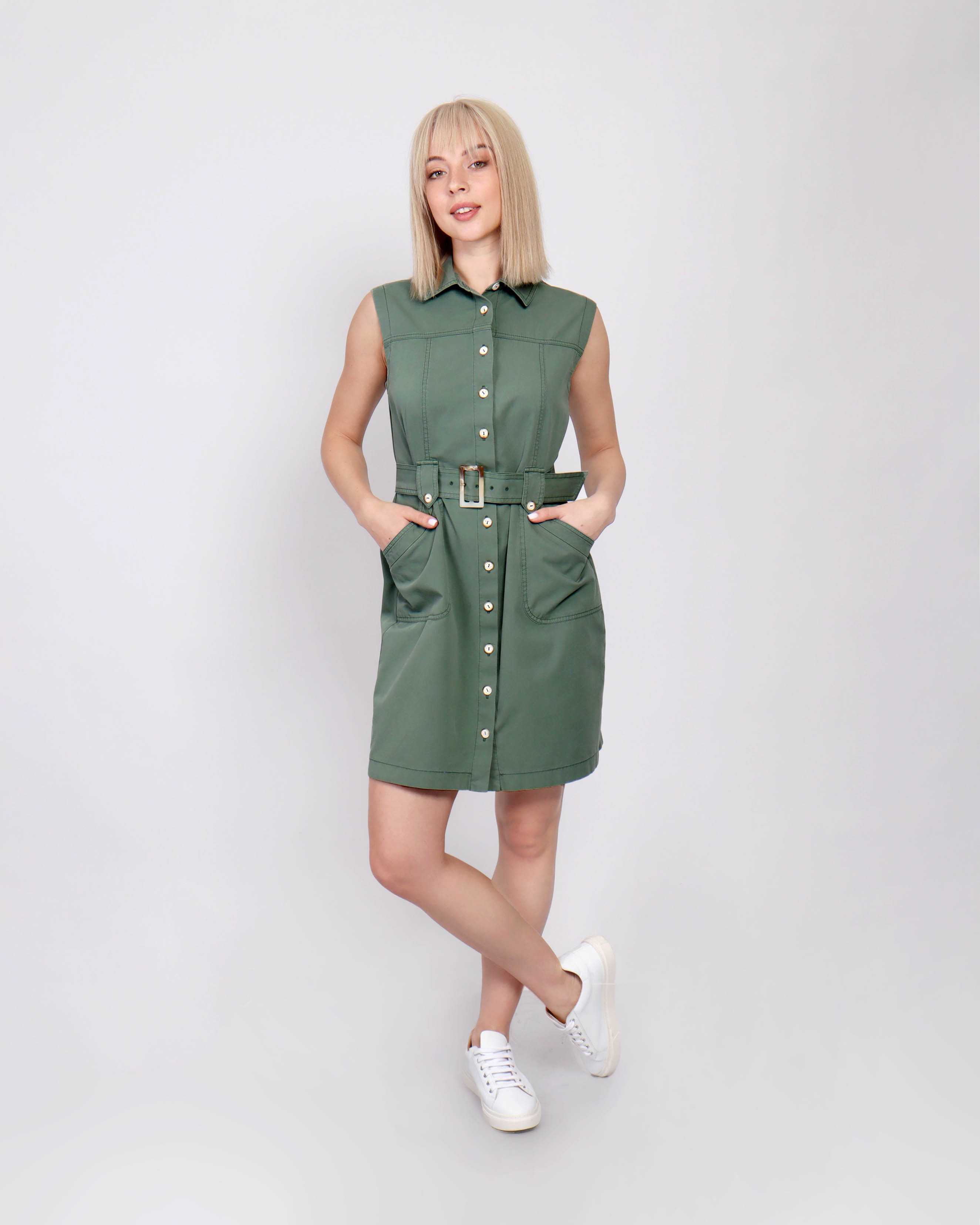 Cotton shirt-dress | Dresses and Jumpsuits | Dika.bg - 1 Cotton shirt-dress | Dresses and Jumpsuits - 1