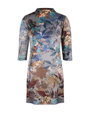 Straight dress with floral motif | Dresses and Jumpsuits | Dikastore.ro Straight dress with floral motif | Dresses and Jumpsuits