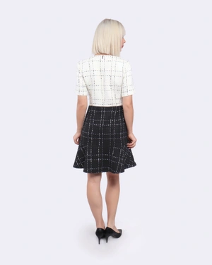 Two-toned dress with wool | Dresses and Jumpsuits - 4