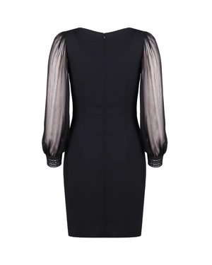 Rochie cu maneci de sifon |  - 1