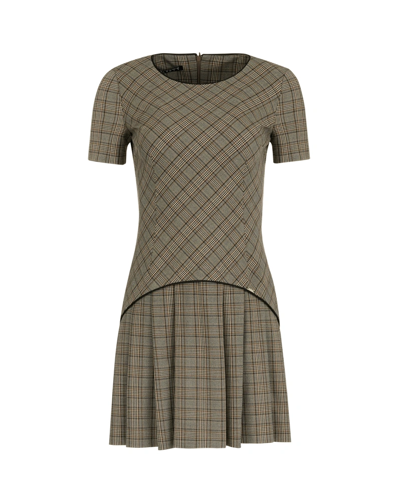 Ruffled plaid dress | 