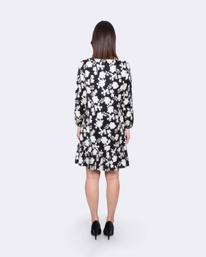 Флорална рокля от район и вискоза | Рокли и Гащеризони - 4