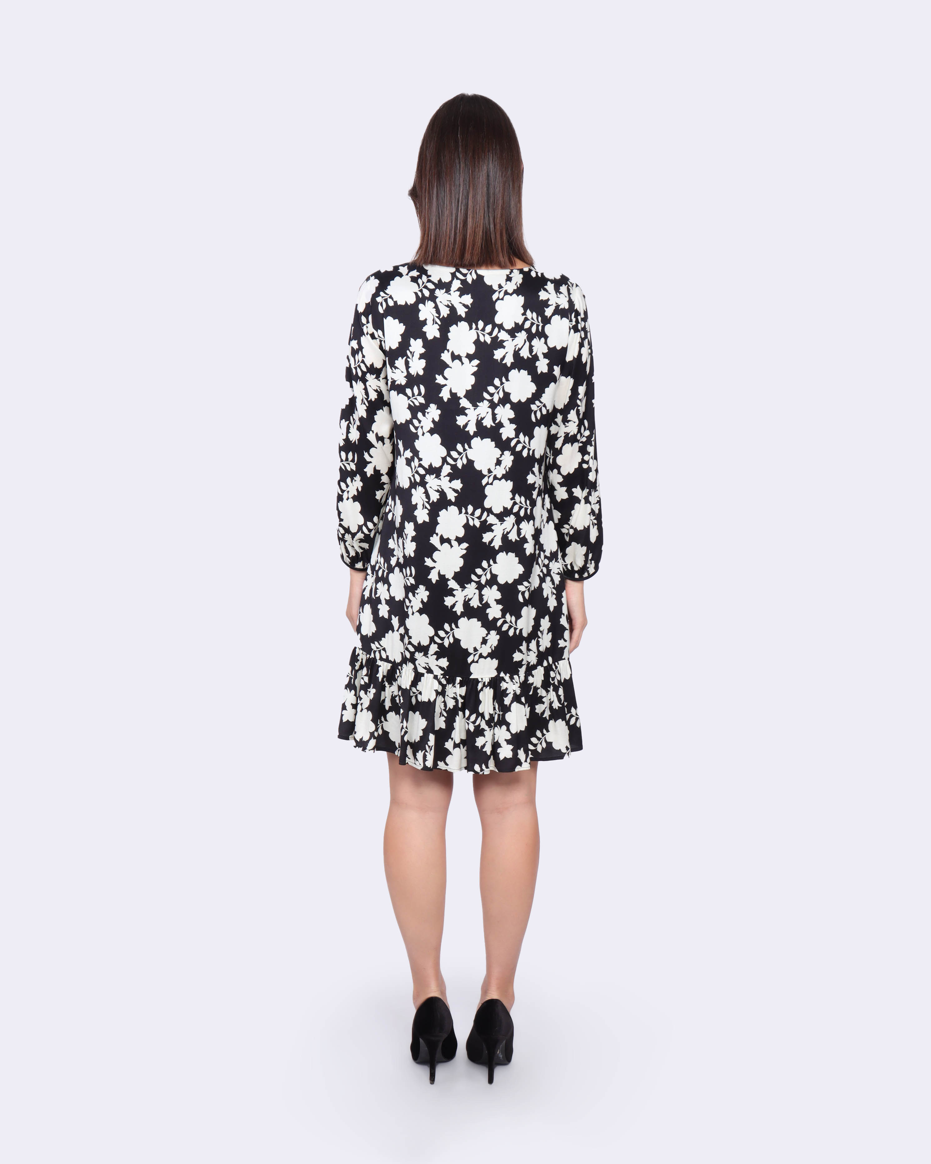 Rayon and viscose floral dress | Dresses and Jumpsuits | Dikastore.ro - 4 Rayon and viscose floral dress | Dresses and Jumpsuits - 4