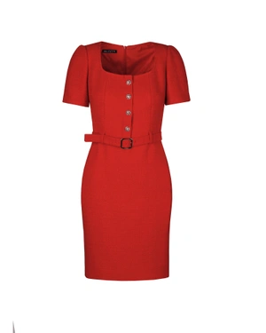 Rochie mulata cu centura textila | Rochii | Dikastore.ro - 2 Rochie mulata cu centura textila | Rochii - 2