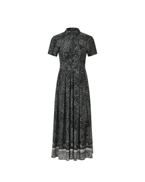 Midi dress with "Streets of Sofia" print | NEW | Dika.ge Midi dress with "Streets of Sofia" print | NEW