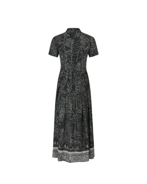 Midi dress with "Streets of Sofia" print | NEW | Dika.ge - 1 Midi dress with "Streets of Sofia" print | NEW - 1