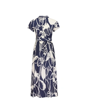 Long dress made of certified viscose | Dresses | Dikastore.ro - 1 Long dress made of certified viscose | Dresses - 1