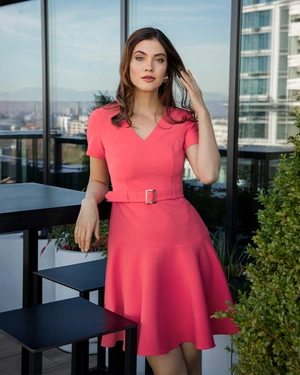 Dress with V-neckline | Dresses | Dikastore.ro - 4 Dress with V-neckline | Dresses - 4