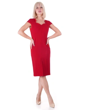 Dress with geometric cutout neckline | SUMMER COLLECTION - 3