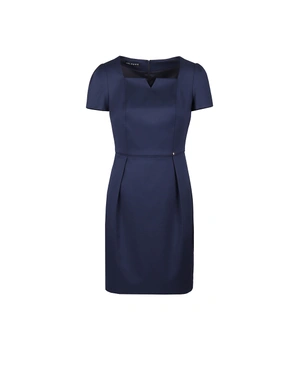 Dress with V-neck element | Dresses | Dikastore.ro Dress with V-neck element | Dresses