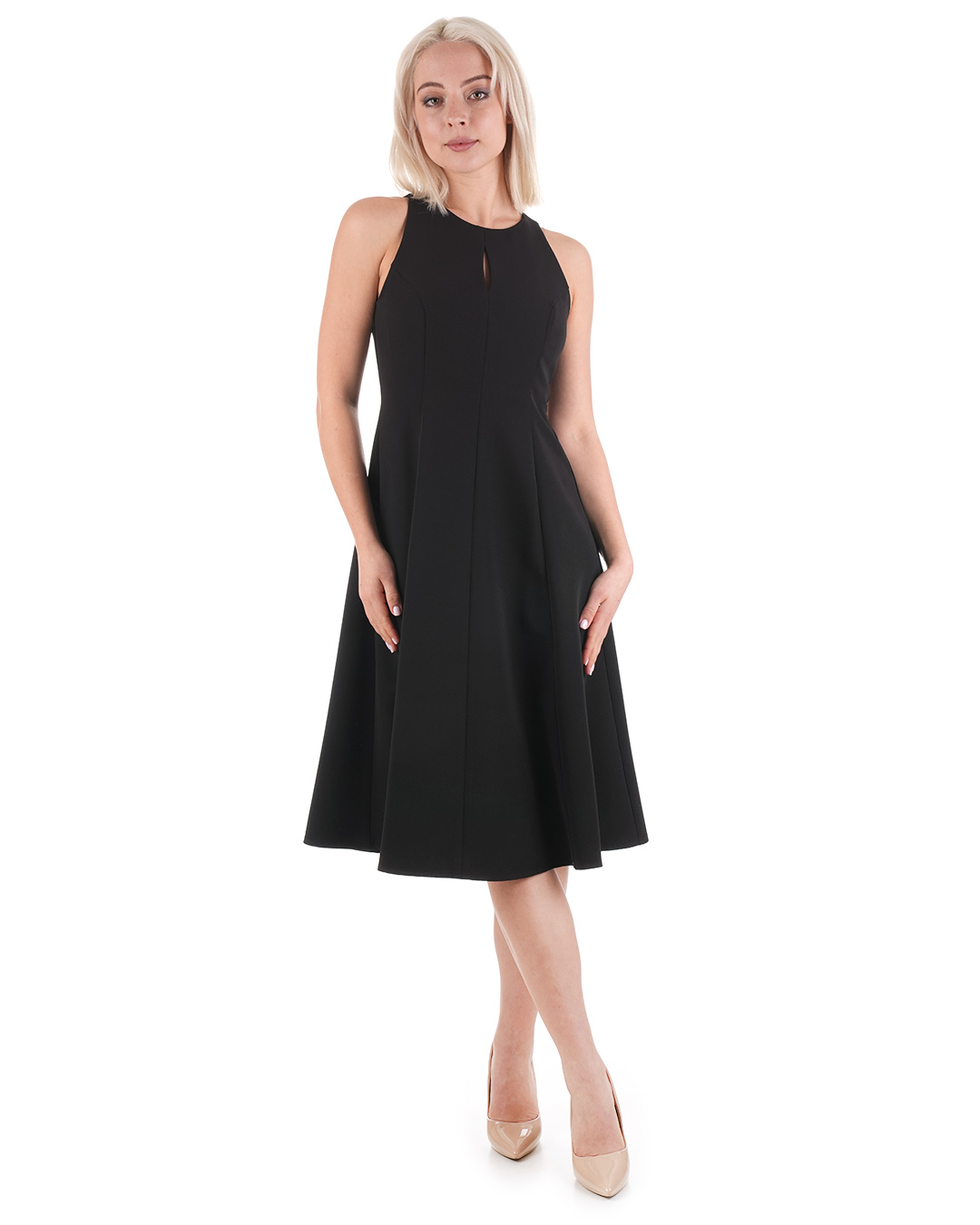 Midi dress without sleeves | 