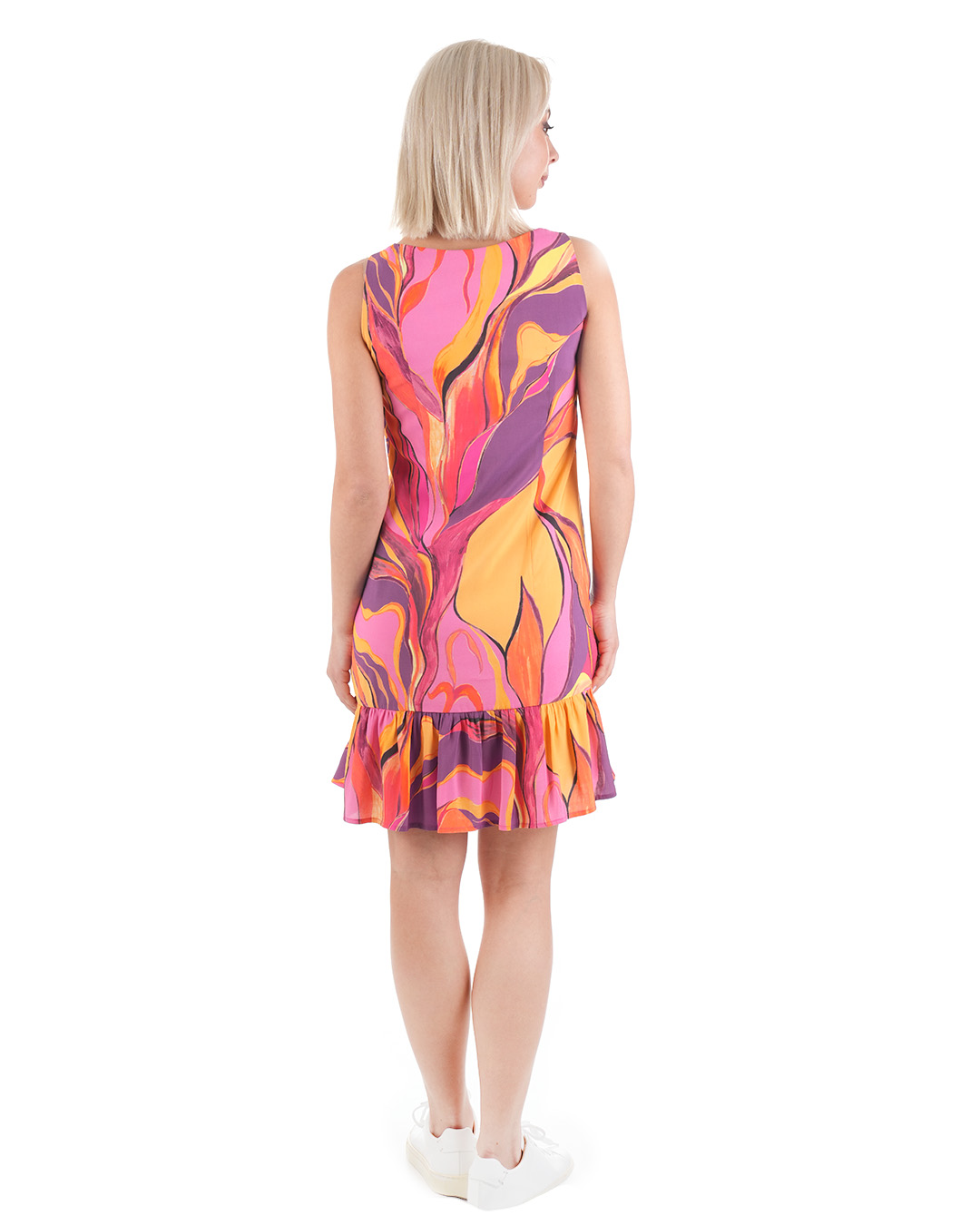 Dress with a ruffle at the lower part | Dresses - 4