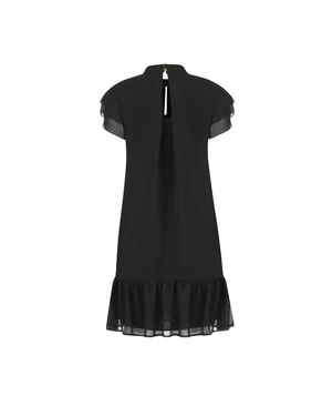 Mousseline dress with accent on the neckline | SUMMER COLLECTION - 1