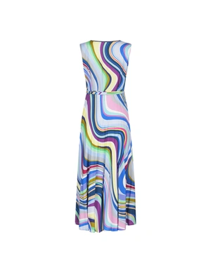 გრძელი ვისკოზის კაბა ლურჯი და ვარდისფერი პრინტით | კაბები | Dika.ge - 1 გრძელი ვისკოზის კაბა ლურჯი და ვარდისფერი პრინტით | კაბები - 1