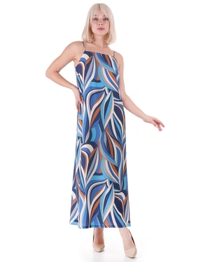 Дълга рокля с презрамки | Рокли - 3