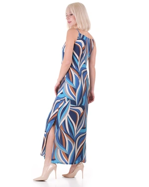 Дълга рокля с презрамки | Рокли - 4