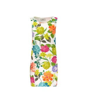 Summer sleeveless dress with floral print and round neckline | SUMMER COLLECTION | Dikastore.ro Summer sleeveless dress with floral print and round neckline | SUMMER COLLECTION