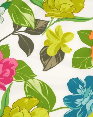 Summer sleeveless dress with floral print and round neckline | SUMMER COLLECTION | Dikastore.ro - 5 Summer sleeveless dress with floral print and round neckline | SUMMER COLLECTION - 5