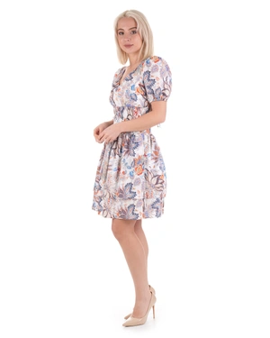 Rochie din bumbac cu talie elastica | COLECTIE DE VARĂ - 4