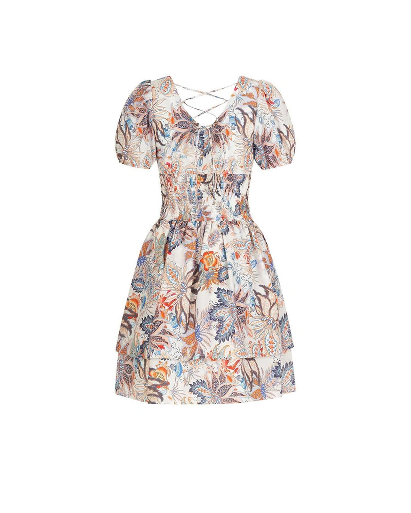 Rochie din bumbac cu talie elastica | COLECTIE DE VARĂ