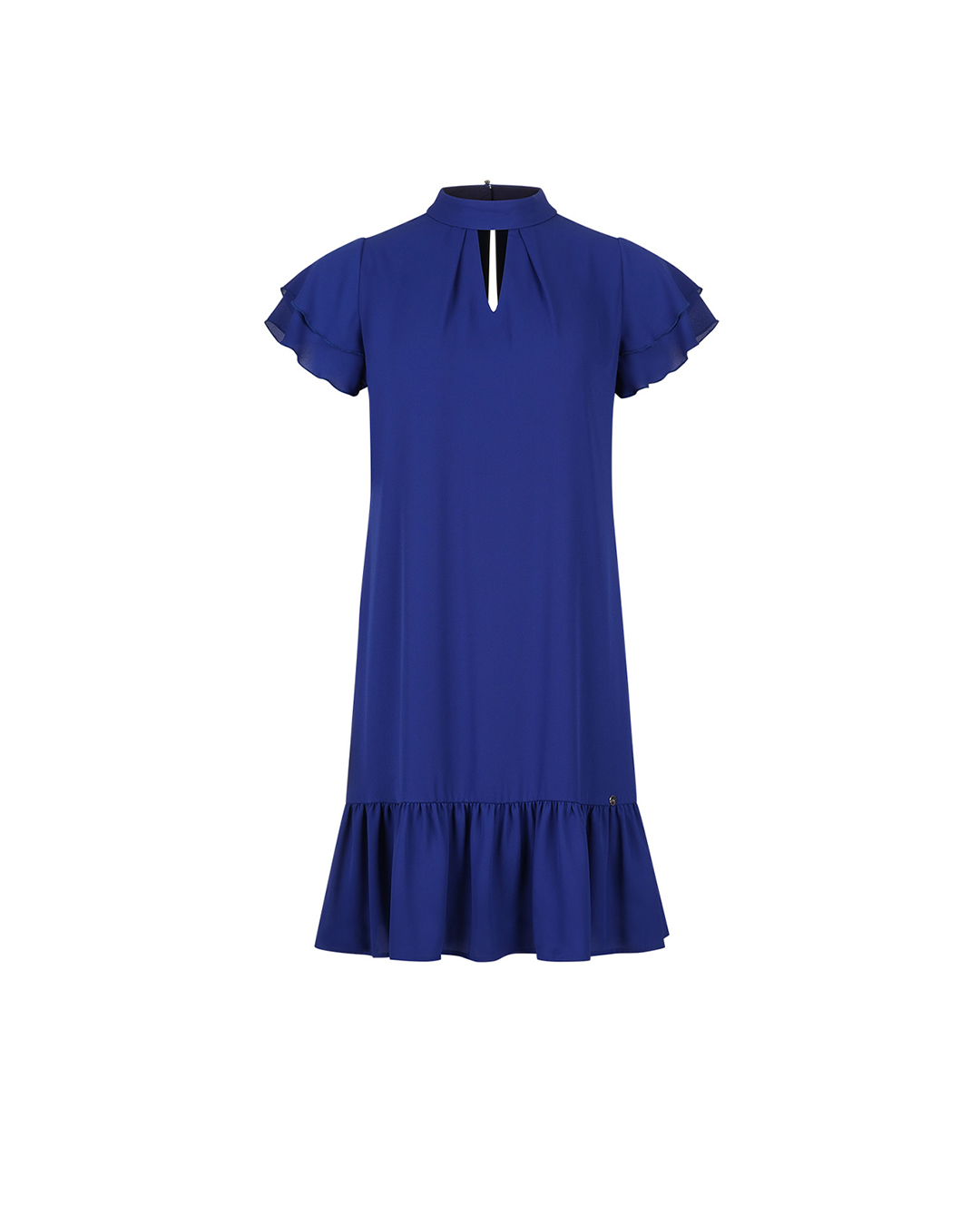 Turkish blue chiffon dress with neckline detail | Dresses | Dika.bg Turkish blue chiffon dress with neckline detail | Dresses
