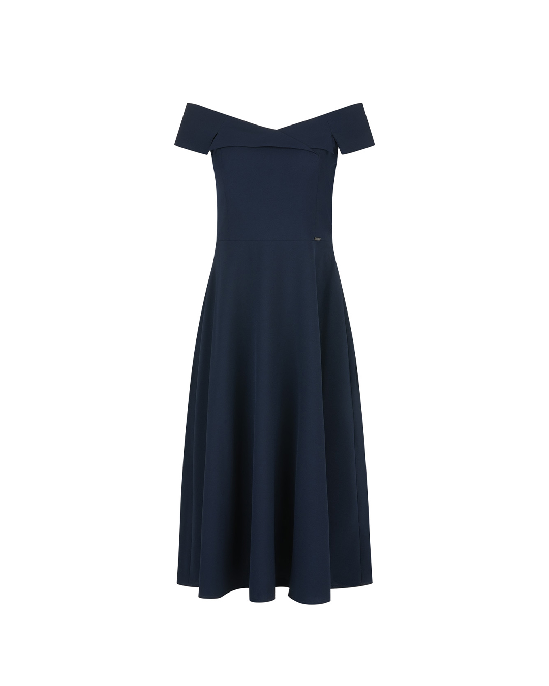 Formal off-shoulder dress in dark blue | Best sellers