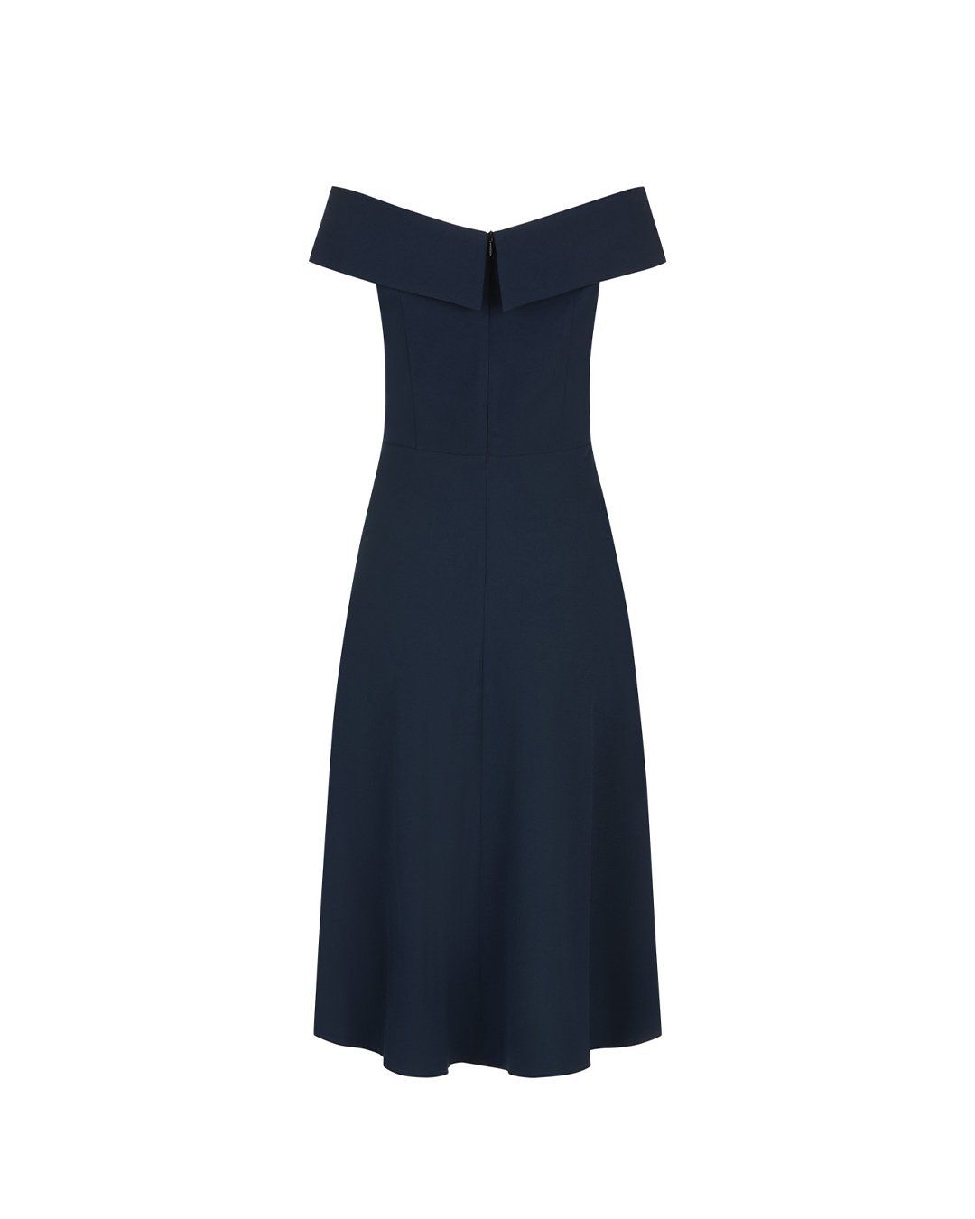 Formal off-shoulder dress in dark blue | Best sellers - 1