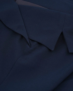 Formal off-shoulder dress in dark blue | Dresses and Jumpsuits - 1