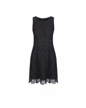 Black sleeveless lace dress | Party collection