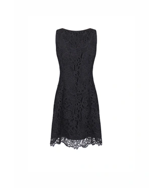 Black sleeveless lace dress | Party collection - 1