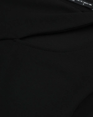 Black dress with elegant silhouette and cut-out detail at the neckline | Business collection | Dika.rs - 2 Black dress with elegant silhouette and cut-out detail at the neckline | Business collection - 2