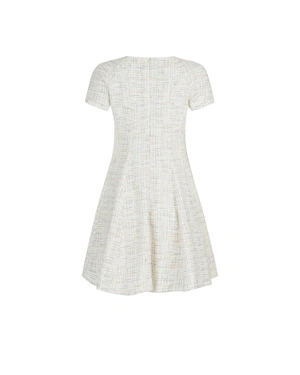 Light tweed dress with delicate sequins | Dresses | Dika.ge - 1 Light tweed dress with delicate sequins | Dresses - 1