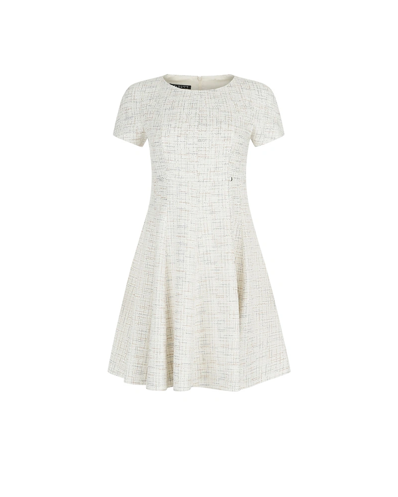 Light tweed dress with delicate sequins | Suits | Dika.bg Light tweed dress with delicate sequins | Suits