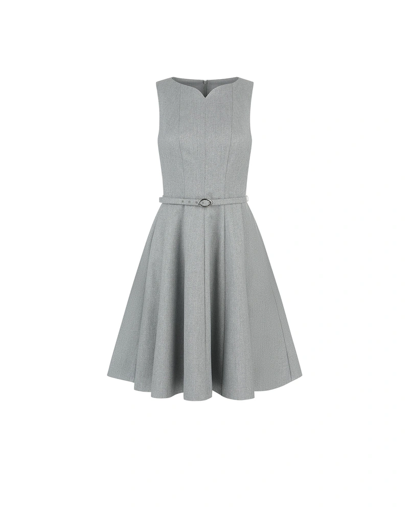 Formal silver lamé dress | 