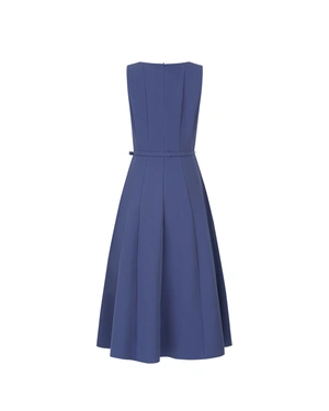 Elegant sleeveless dress in blue | Suits | Dika.ge - 1 Elegant sleeveless dress in blue | Suits - 1