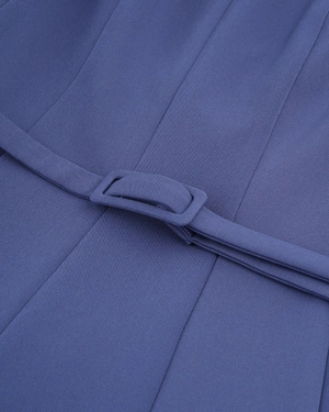 Elegant sleeveless dress in blue | Suits | Dika.ge - 2 Elegant sleeveless dress in blue | Suits - 2