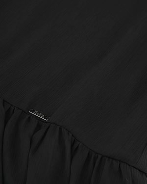 Фина черна шифонена рокля с дълъг ръкав | КОЛЕКЦИЯ | Dika.bg - 2 Фина черна шифонена рокля с дълъг ръкав | КОЛЕКЦИЯ - 2