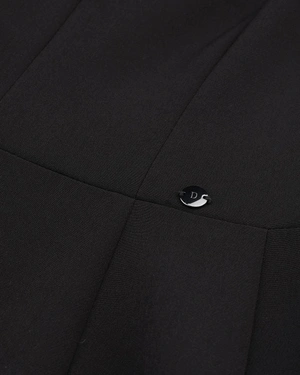 Black dress with cut-out neckline | Dresses - 2