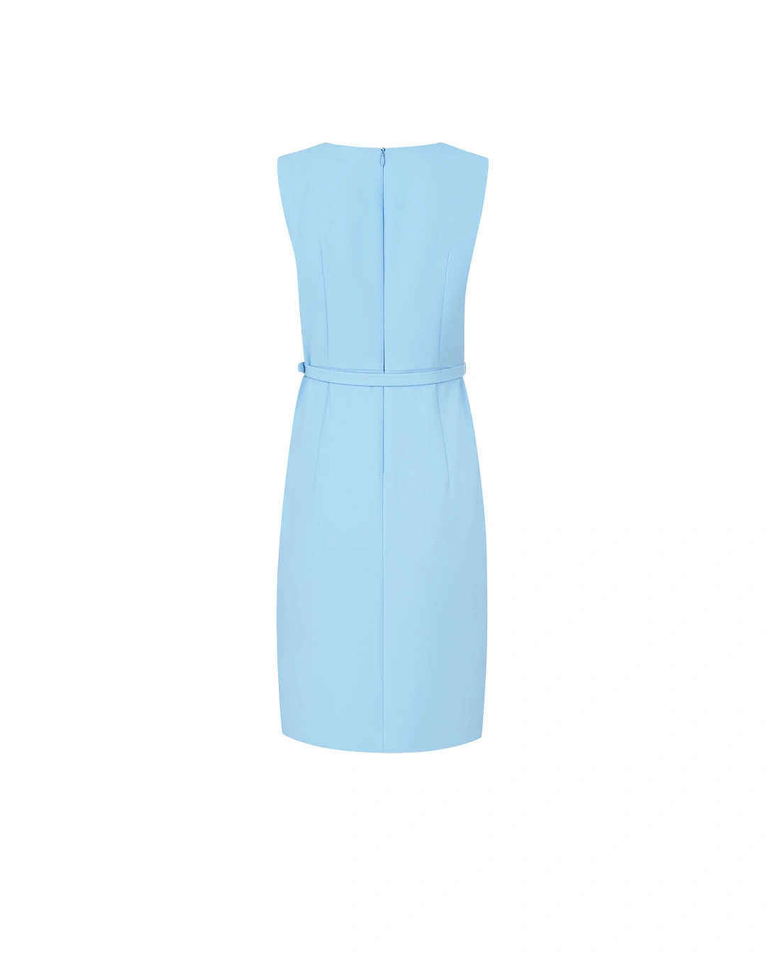 bridesmaid dress with bow High Slit U-Neck Chiffon Bridesmaid Dress with Ruffle Sleeves and Open Back  Bow Detail