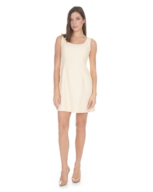 ელეგანტური კაბა კარაქისფერ ყვითელ ფერში | საქმიანი - 2